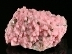 Rhodochrosite on Calcite from El Solar Mine, Taxco de AlarcÃ³n (Taxco; Tasco), Mun. de Taxco, Guerrero, Mexico [409]